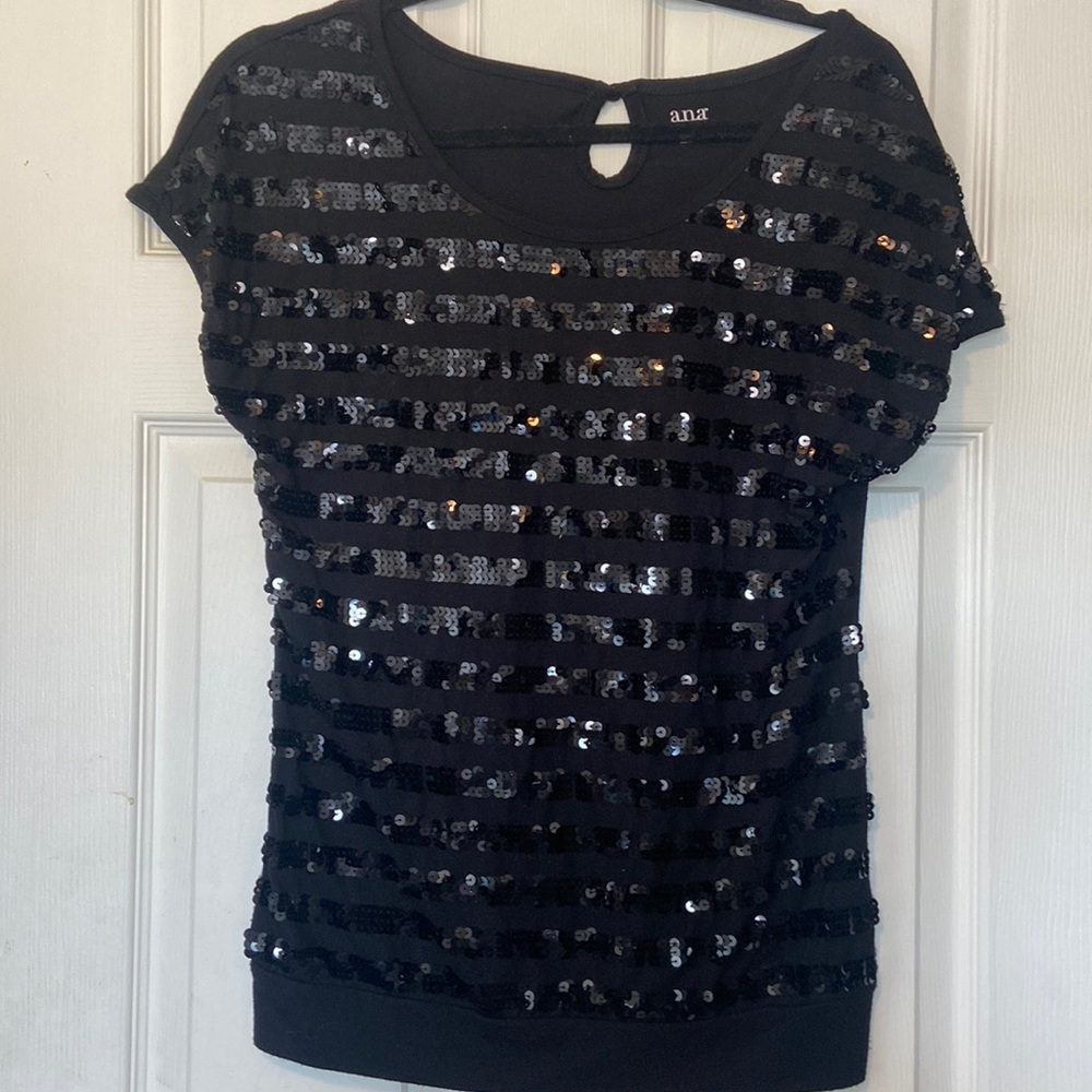 a.n.a sequin shirt